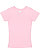 GIRLS V-NECK FINE JERSEY TEE Pink 1