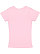 GIRLS V-NECK FINE JERSEY TEE Pink 1 Back