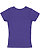 GIRLS V-NECK FINE JERSEY TEE Purple 1 Back