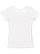 GIRLS V-NECK FINE JERSEY TEE White 1 Back