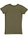 GIRLS FINE JERSEY TEE Military Green Back