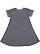 GIRLS MELANGE FRNCH TRRY DRESS Navy Melange Back