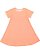 GIRLS MELANGE FRNCH TRRY DRESS Papaya Melange 