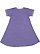 GIRLS MELANGE FRNCH TRRY DRESS Purple Melange Back