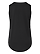 Youth Girls Jersey Tank Top Black Ghosted Back View