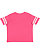 TODDLER FOOTBALL TEE Vintage Hot Pink/Blended White Back