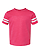 Toddler Football T-Shirt Vintage Hot Pink/Blended White Ghosted Front View