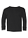 Toddler Long Slv Jersey Shirt Black Ghosted Front View