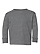 Toddler Long Slv Jersey Shirt Granite Heather Ghosted Front View