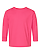 Toddler Long Slv Jersey Shirt Hot Pink Ghosted Front View