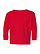 Toddler Long Slv Jersey Shirt Red Ghosted Front View