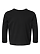 Toddler Long Slv Cotton Shirt Black Ghosted Front View