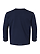 Toddler Long Slv Cotton Shirt Navy Ghosted Back View