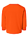 Toddler Long Slv Cotton Shirt Orange Ghosted Back View