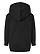 Toddler Pullover Fleece Hoodie Black Ghosted Back View
