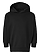 Toddler Pullover Fleece Hoodie Black Ghosted Front View
