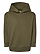 Toddler Pullover Fleece Hoodie Military Green Ghosted Front View