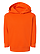 Toddler Pullover Fleece Hoodie Orange Ghosted Front View