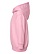 Toddler Pullover Fleece Hoodie Pink Ghosted Side View