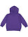 TODDLER PULLOVER FLEECE HOODIE Purple Back