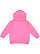 TODDLER PULLOVER FLEECE HOODIE Raspberry Back