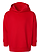 Toddler Pullover Fleece Hoodie Red Ghosted Front View