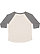 TODDLER BASEBALL TEE Natural Heather/Grnite Heather Back