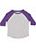 TODDLER BASEBALL TEE Vintage Heather/Vintage Purple 