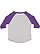 TODDLER BASEBALL TEE Vintage Heather/Vintage Purple Back