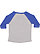 TODDLER BASEBALL TEE Vintage Heather/Vintage Royal Back