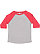 TODDLER BASEBALL TEE Vintage Heather/Vintage Red 