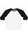 TODDLER BASEBALL TEE White/Black 