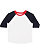 TODDLER BASEBALL TEE White/Navy/Red 