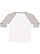 TODDLER BASEBALL TEE White/Vintage Heather Back