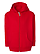 Toddler Full Zip Fleece Hoodie Red Ghosted Front View