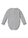 Infant Lng Slv Fleece Bodysuit Heather Ghosted Back View