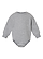 Infant Lng Slv Fleece Bodysuit Heather Ghosted Front View