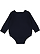 Infant Lng Slv Fleece Bodysuit Navy 1