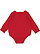 Infant Lng Slv Fleece Bodysuit Red 1
