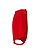 Infant Lng Slv Fleece Bodysuit Red Ghosted Side View