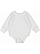 Infant Lng Slv Fleece Bodysuit White 1