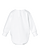 Infant Lng Slv Fleece Bodysuit White Ghosted Back View