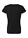 Women's V-Neck Jersey T-Shirt Black Ghosted Back View