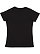 LADIES V-NECK FINE JERSEY TEE Black Back