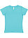 LADIES V-NECK FINE JERSEY TEE Caribbean 