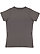 LADIES V-NECK FINE JERSEY TEE Charcoal Back
