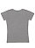 LADIES V-NECK FINE JERSEY TEE Granite Heather Back