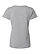 Women's V-Neck Jersey T-Shirt Heather Ghosted Back View