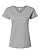 Women's V-Neck Jersey T-Shirt Heather Ghosted Front View