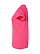 Women's V-Neck Jersey T-Shirt Hot Pink Ghosted Side View